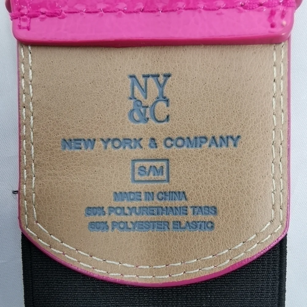 New York & Company Women's 8/M Hot Pink Belt